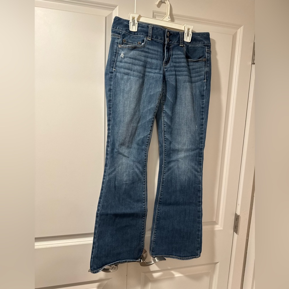 American Eagle Outfitters Women's Blue Flared Jeans